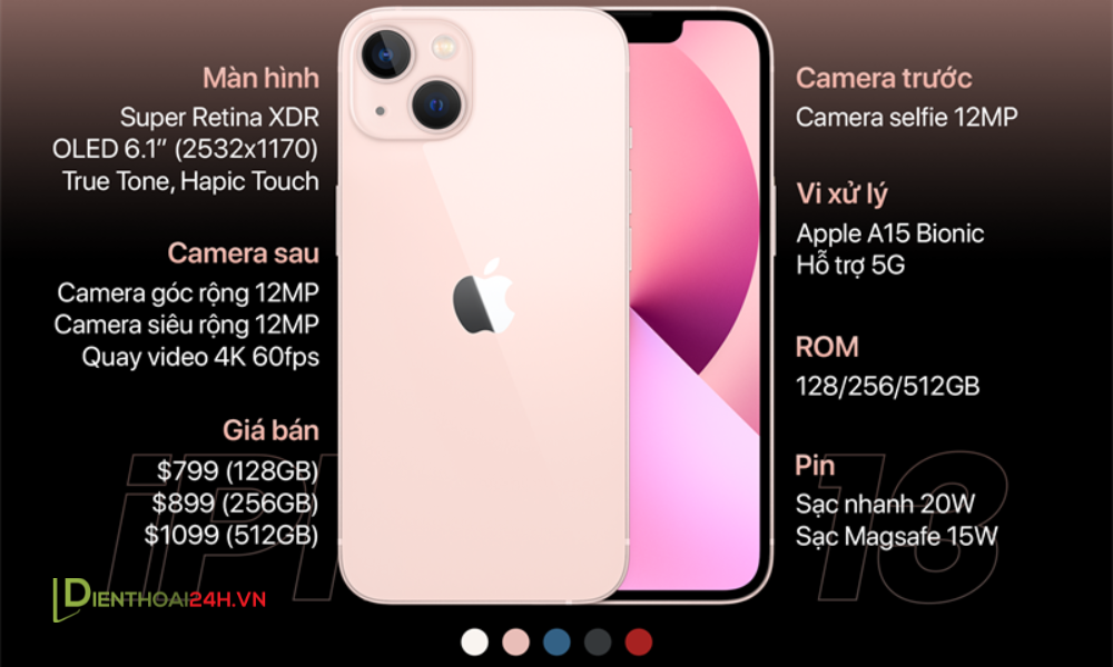 Cấu hình chung Iphone 13